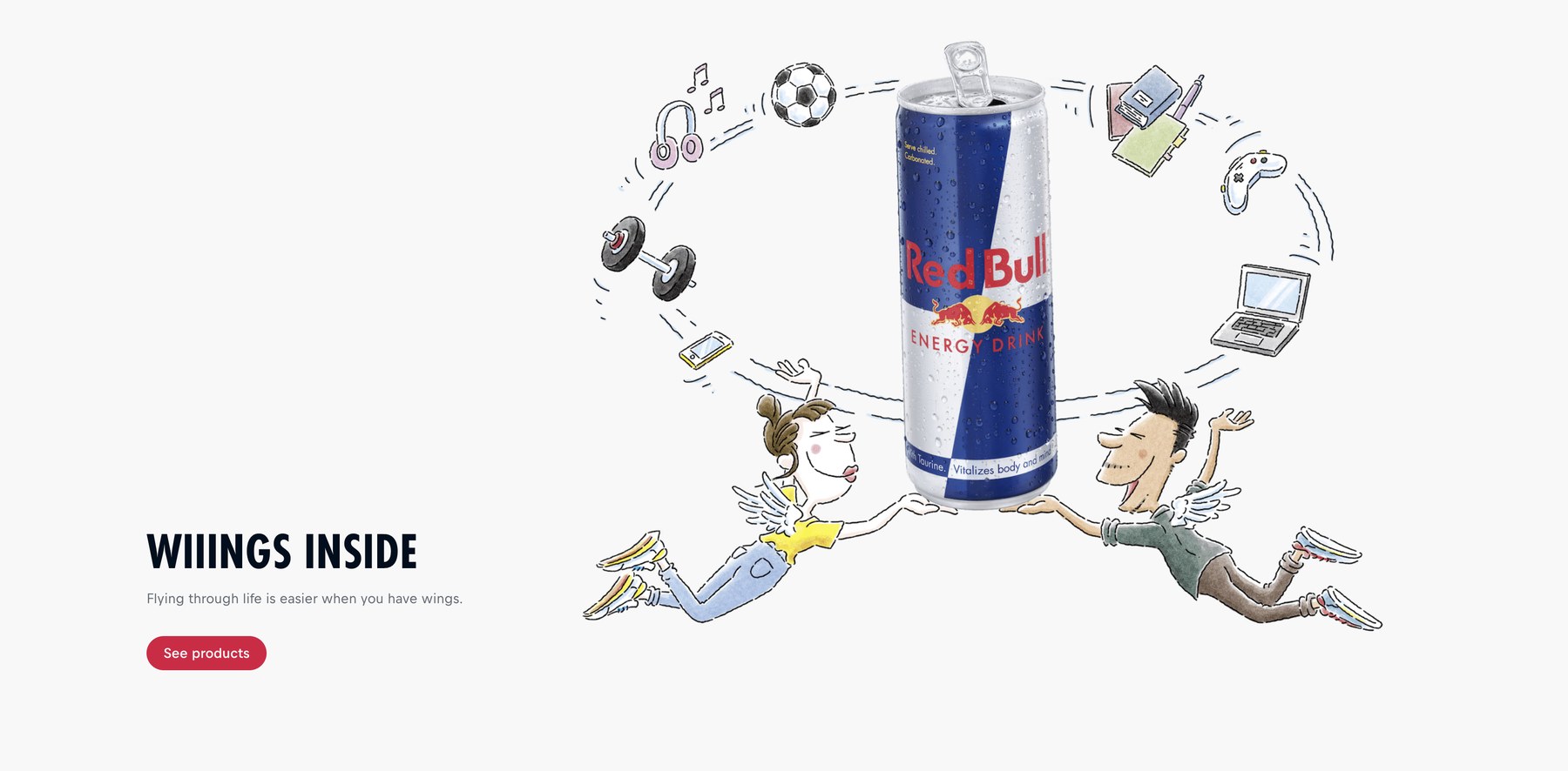 Wiiings Inside — the Red Bull cartoon world